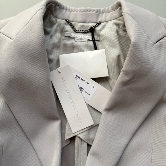 Stella McCartney Tailored Blazer Jacket Women’s Gray IT 40 US 4 - Picture 3 of 7